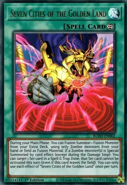 Seven Cities of the Golden Land Yu-Gi-Oh! BLVO-EN062 1st Ultra Rare - Image 1