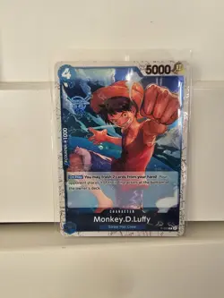 • Monkey.D.Luffy • P-055 Jolly Roger Foil Premium Booster One Piece TCG NM - Image 1