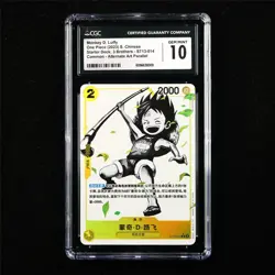 CGC 10 GEM MINT 2023 One Piece CHN Monkey D.Luffy ST13-014 C - Image 1