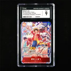 CGC 9 MINT 2024 One Piece CHN Monkey D.Luffy ST10-006 SR - Image 1