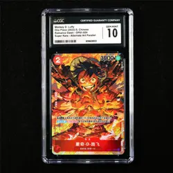 CGC 10 GEM MINT 2022 One Piece CHN Monkey D.Luffy OP01-024 SR - Image 1