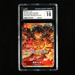 CGC 10 GEM MINT 2022 One Piece CHN Monkey D.Luffy OP01-024 SR - Image 2