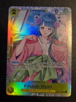 Kouzuki Hiyori OP06-106 One Piece Wings of the Captain Super Rare Near Mint - Image 1