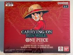 One Piece OP-13 Carrying on His Will Booster Box New English Sealed in hand - Image 1