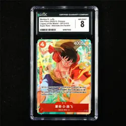 CGC 8 NM/MINT 2025 One Piece CHN Monkey D.Luffy OP12-015 SR - Image 1