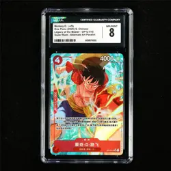 CGC 8 NM/MINT 2025 One Piece CHN Monkey D.Luffy OP12-015 SR - Image 2