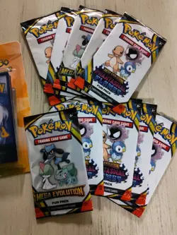 Pokemon Card Lot(6 Phantasmal Flames Boosters W Coin And Foil, 4 20 Card Packs, - Image 4