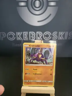 Pokemon Card Crabrawler Holo McDonald's 2017 Promo 7/12 Played - Image 1