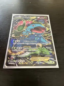 Pokemon TCG Venusaur EX Black Star Promo Full Art Holo Card XY123 LP - Image 5
