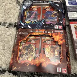 One Piece Card Game Illustration Box Vol. 5 And 6. 4 Boxes Total Sealed - Image 3