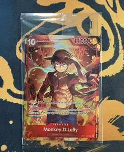 Monkey.D.Luffy (Treasure Booster Set) ST10-006 One Piece Promo Card Foil SEALED - Image 1