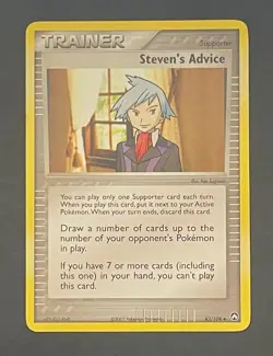 Pokemon Card Steven's Advice 83/108 Power Keepers - Moderately Played - Image 1