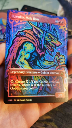 Krenko, Mob Boss FOIL Proxy Card with Custom Graffiti Art Design - Image 2