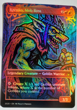 Krenko, Mob Boss FOIL Proxy Card with Custom Graffiti Art Design - Image 5