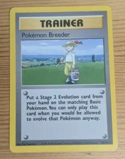 Pokemon TCG Trainer Card Pokemon Breeder Base 76/102 Regular LP - Image 1