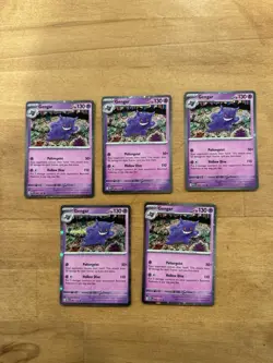 Gengar 094/165 Cosmos Holo - Promo - Pokemon TCG: 151 - LOT OF 5 Cards - Image 1