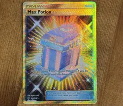 Max Potion 164/145, LP Holo Secret Rare, SM: Guardians Rising, Pokemon TCG Card - Image 1
