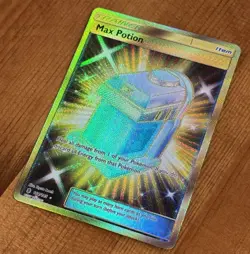 Max Potion 164/145, LP Holo Secret Rare, SM: Guardians Rising, Pokemon TCG Card - Image 3