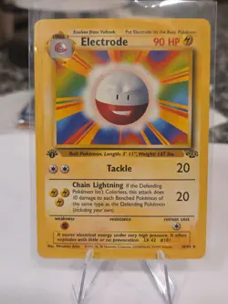 Electrode 18/64 Jungle 1st Ed Non Holo Rare 1999 Pokemon Card - Image 1