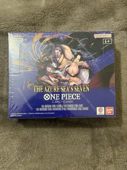 One Piece Card Game - OP14 The Azure Sea's Seven Booster Box SEALED IN HAND - Image 1