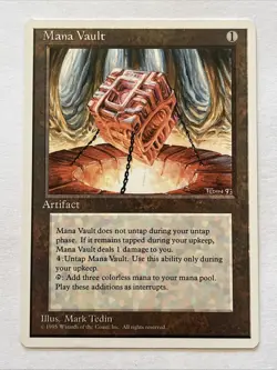 MTG Mana Vault - 4th Edition Magic the Gathering Card MP - Image 1