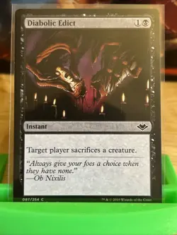 Mtg Four (4) X Diabolic Edict MH1 087 Modern Horizons Playset - Magic The Gather - Image 1