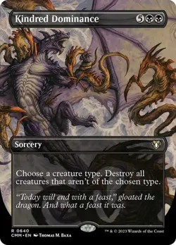 Kindred Dominance *Borderless* - CMM-BF - NM - Magic The Gathering - MTG - Image 1