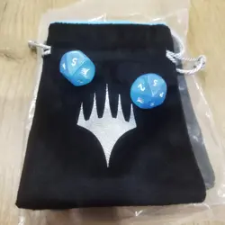 MTG Final Fantasy Exclusive Dice Pouch + 2 Blue Crystal D10 Prerelease Promo - Image 2