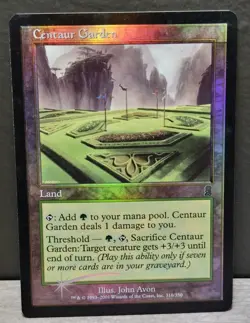 MTG Centaur Garden (Odyssey) FOIL Magic The Gathering - Image 1