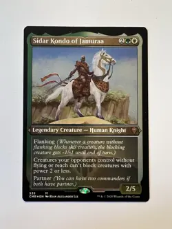Sidar Kondo of Jamuraa - ETCHED FOIL - MTG Commander Legends - NM - Image 1
