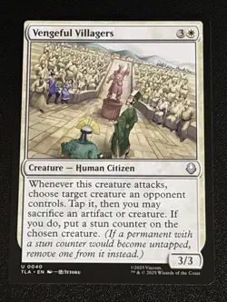 MTG Avatar: The Last Airbender Vengeful Villagers 0040 NM - Image 1