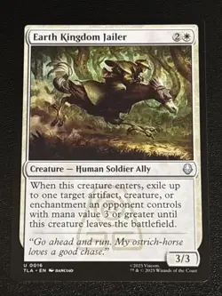 MTG Avatar: The Last Airbender Earth Kingdom Jailer 0016 NM - Image 1