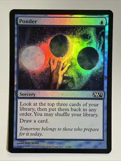 MTG Foil - Ponder - 73 / LP / English - Magic The Gathering - Image 1