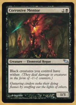 Corrosive Mentor (Shadowmoor, Uncommon, English, 2008) LP - Image 1