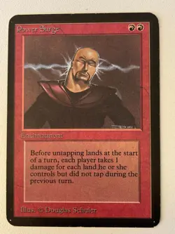 Magic the Gathering MTG Alpha POWER SURGE LP- (Beta Bob) - Image 1