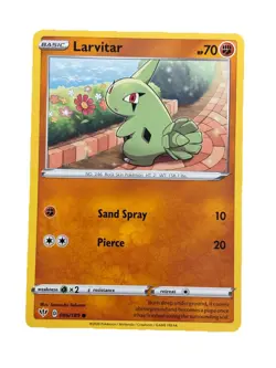 New: 2020 Pokemon TCG Larvitar 086 Swsh03: Darkness Ablaze Regular Common - Image 1