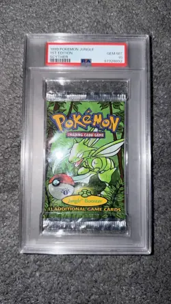 1999 Pokemon Jungle 1st Edition Booster Pack Scyther Artwork PSA 10 Gem Mint - Image 1