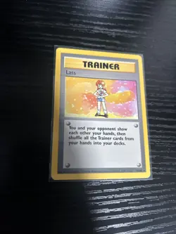 Pokemon TCG Lass Trainer 75/102 Base Set Rare Non-Holo - Image 1