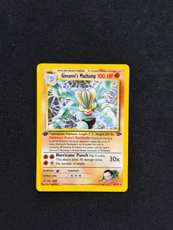 1st Edition Giovanni's Machamp 6/132 Gym Challenge 2000 Holo Rare WOTC Pokemon - Image 1