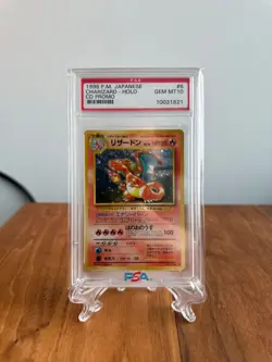 PSA 10 Gem Mint Charizard #006 CD Promo 1998 Japanese Holo Pokemon TCG Vintage - Image 1