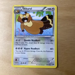 Pokemon TCG Bibarel XY Base Set 107/146 Regular Rare LP. - Image 1