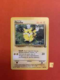 Pikachu 60/64 Jungle Common Pokemon TCG Wizards 1999 - Image 1