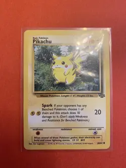 Pikachu 60/64 Jungle Common Pokemon TCG Wizards 1999 - Image 5