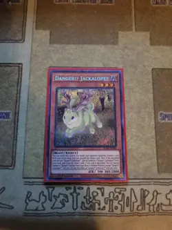 YUGIOH TCG DANGER! JACKALOPEU BLAR-EN088 SECRET 1ST EDITION NM - Image 1