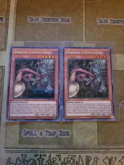 YUGIOH 2X DANGER! CHUPACABRA! MP19-EN138 PRISMATIC SECRET 1ST ED NM - Image 1