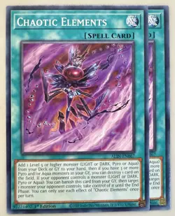 Yugioh! 2x Chaotic Elements ALIN-EN067 Common 1st Ed NM - Image 1