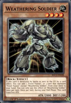 Weathering Soldier - 1st Edition BLC1-EN128 - NM - YuGiOh - Image 1