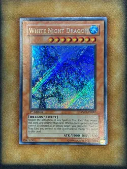Yugioh White Night Dragon ANPR-EN092 Secret Rare 1st Ed LP - Image 1