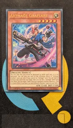 DUAD-EN010 Artmage Graflare Ultra Rare 1st Ed YuGiOh - Image 1