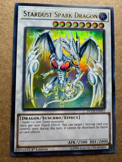 Stardust Spark Dragon DUDE-EN012 Duel Devastator 1st Edition Yugioh - Image 1